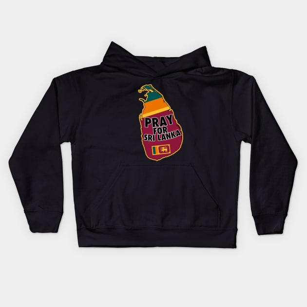 Pray For Sri Lanka Kids Hoodie by RememberThem